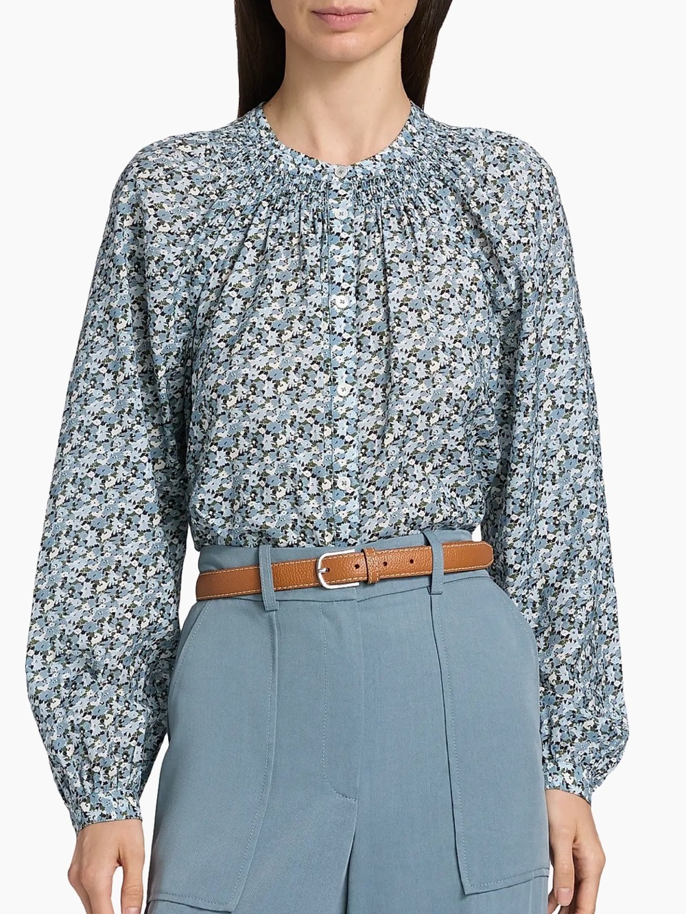 Veronica Beard Madge Floral Blouse